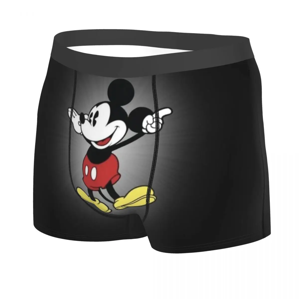 Custom Mickey Mouse Underwear Men Stretch Boxer Briefs Shorts Panties Soft Underpants For Male