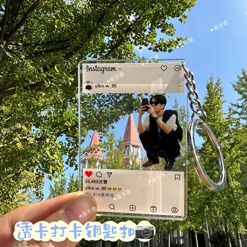 

Хит продаж и вхоusiastic Wang Yibo, прозрачный брелок для фотографий, контрольная карта, индивидуальная контрольная карта для концертных фотографий