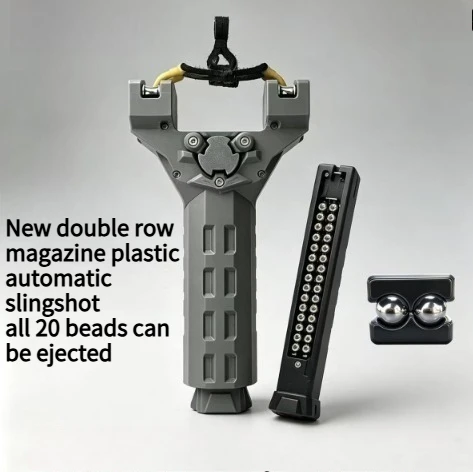 Creative Outdoor Competitive Rapid Fire High Precision EDC Slingshot Double Row Magazine Automatic Loading Slingshot Tool Parts