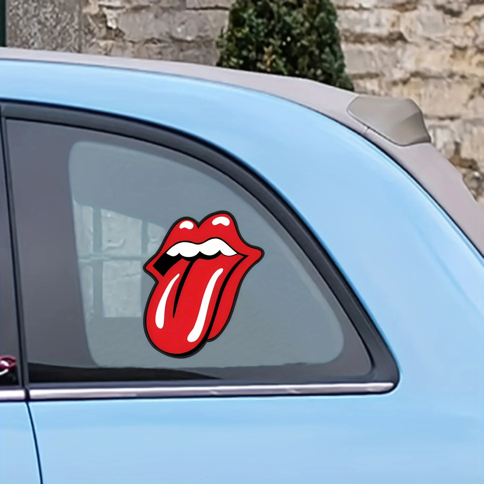 Waterproof Rolling Stone Lip Car Sticker Durable Auto Bumper Window Body Styling Decal Scooter Body Motorcycle Tank Helmet Decor