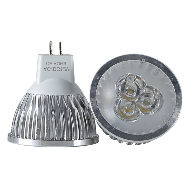 Ampolleta Led Spotligh MR16 3W Aluminum Shell 12v 24v 60 Degree Super High Power For Home House Ceiling Downlight Bulb 12 24 V