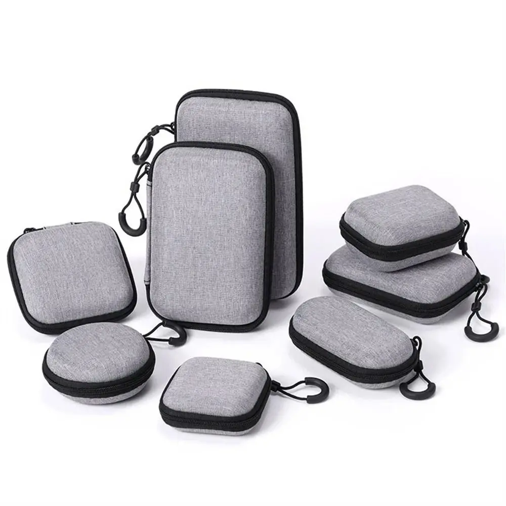 

Storage Data Cable Organizer Bag Protective Bag Earphone Accessory Earphone Storage Bags Charger Protection Bag EVA Zipper Bag