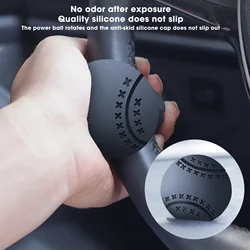 Goramsay Car Steering Wheel Booster 360 Degree Rotation Steering Wheel Knob Ball Labor-saving One Hand Steering Booster