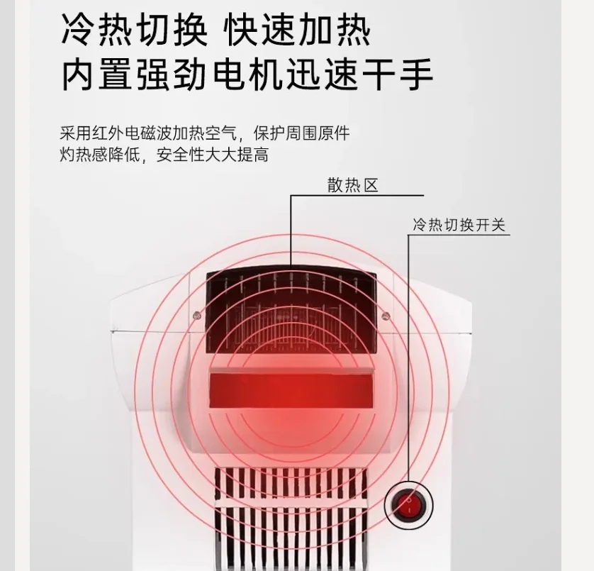 

220 В автоматическая сенсорная сушилка для рук, сушилка для рук в ванной комнате, быстрая сушильная машина для домашнего использования CC