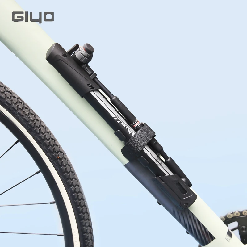 GIYO Bicycle Tire Pump 140PSI Portable Floor-standing Bike Pump Schrader Presta Valve Inflator Mountain Road Bike Accessories