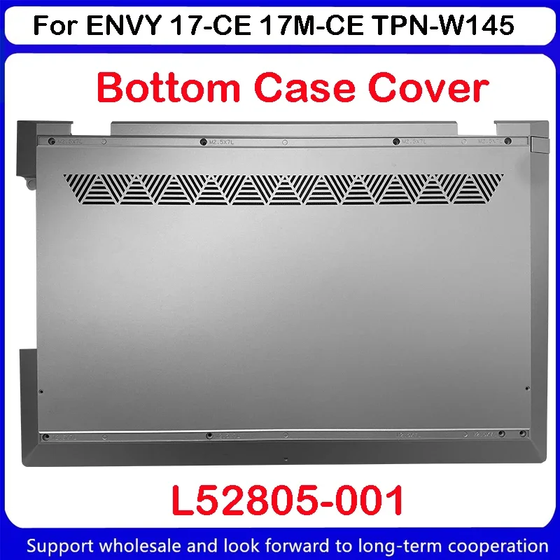 

New For HP ENVY 17-CE 17M-CE TPN-W145 Bottom Case Base Cover Lower Case L52805-001 Silver