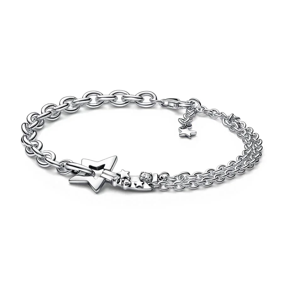 Fahmi 100% 925 Sterling Silver Bracelet Fit Original Design Beads Charms DIY Jewelry Making Dazzling Chain Bracelet For Women