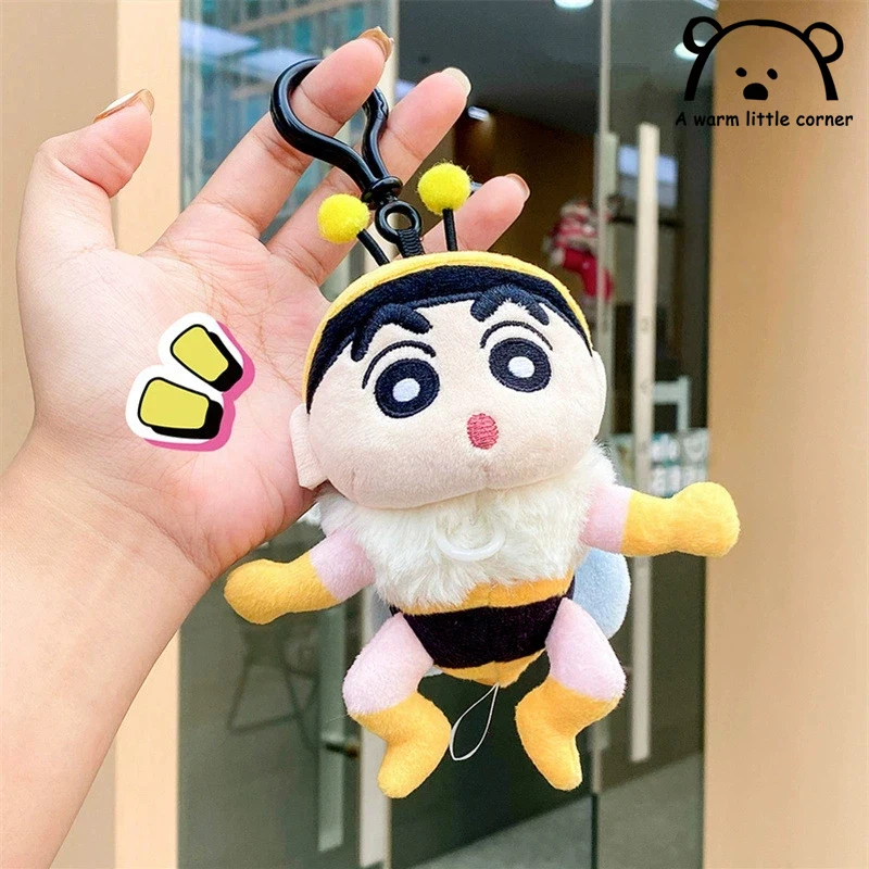 

Мультфильм аниме карандаш Шин-Чан маленькая пчелка плюшевый кулон школьный кулон тянуть мои крылья вибрирующая плюшевая игрушка брелок подарок
