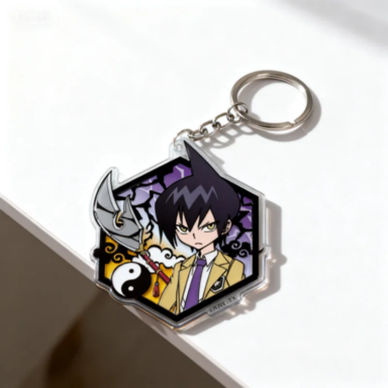 Anime SHAMAN KINGDesk Decor Standing Gift T cute key chains achikawa Kei Acrylic Stand Model Plate Cosplay Standing Model Plate