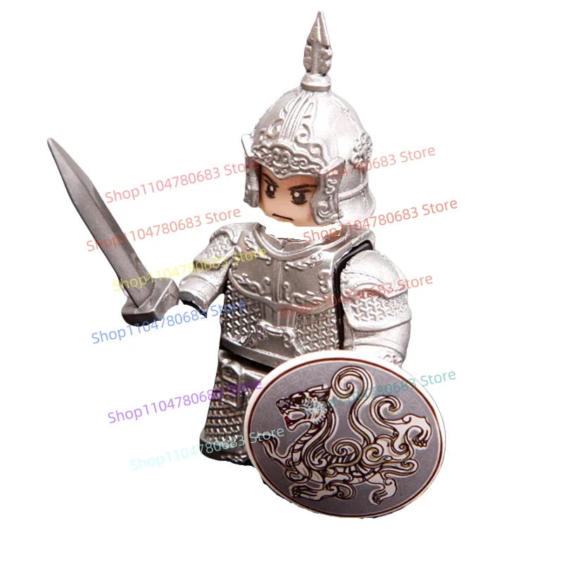 MOC Bouwstenen Mini Figuur Fotostudio Gepantserde Krijger Assemblage Model Ornament Cartoon Anime Accessoires Speelgoed Cadeau