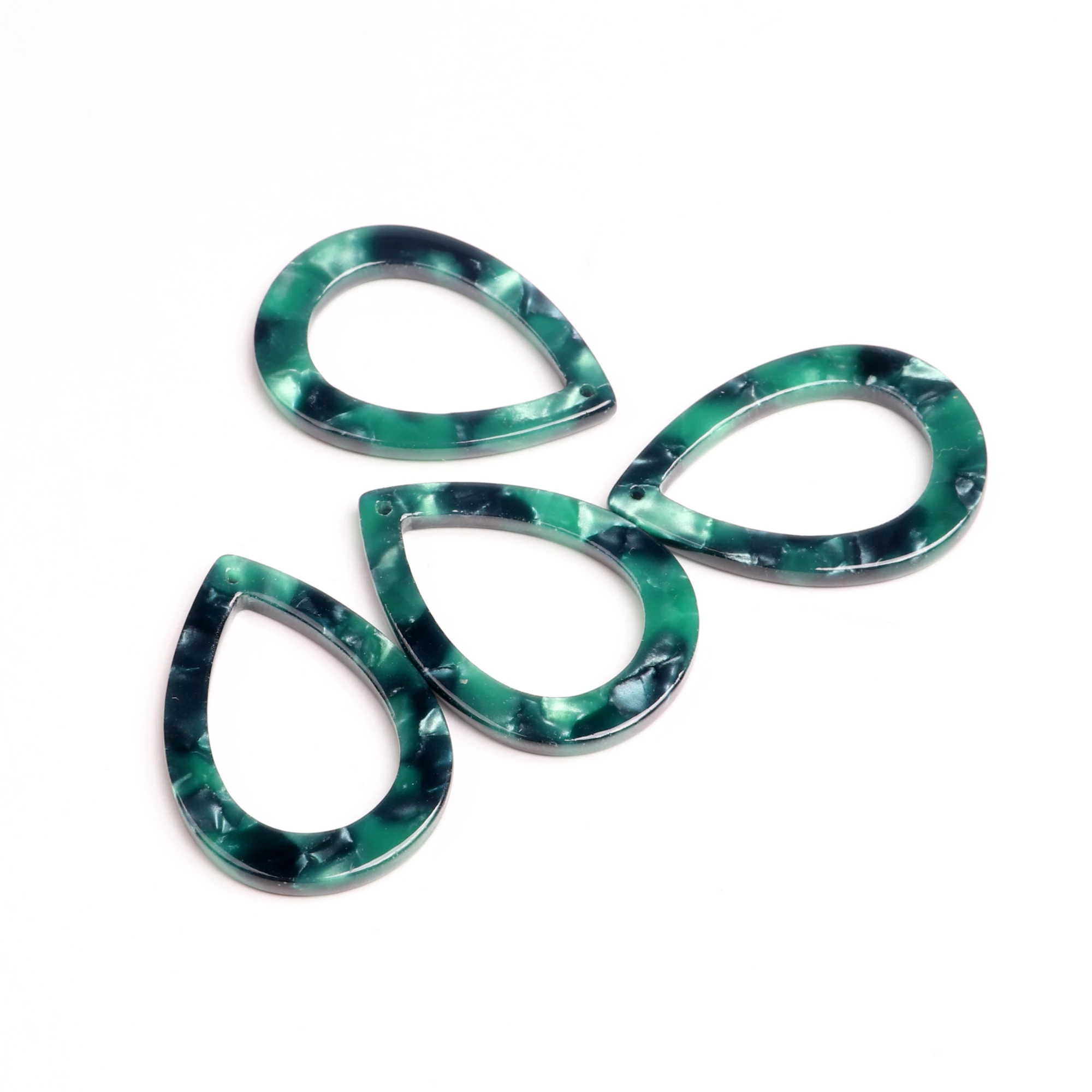Schildpatt-Perlen, Acetat-Acryl-Leoparden-Anhänger, Tropfenförmige Anhänger, Schmuckzubehör, Ohrringteile, 31mm X 21,5mm – Detail 16