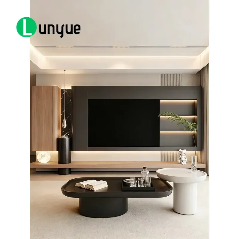Universal All Aluminum TV Cabinet Customizable Size Waterproof Rust Proof Surface Modern Villa Furniture Durable Storage