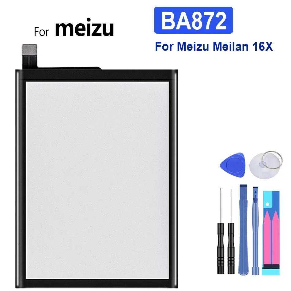 

Аккумулятор для телефона Meizu Meilan 16X, 3060 мАч, BA872, бесплатные инструменты