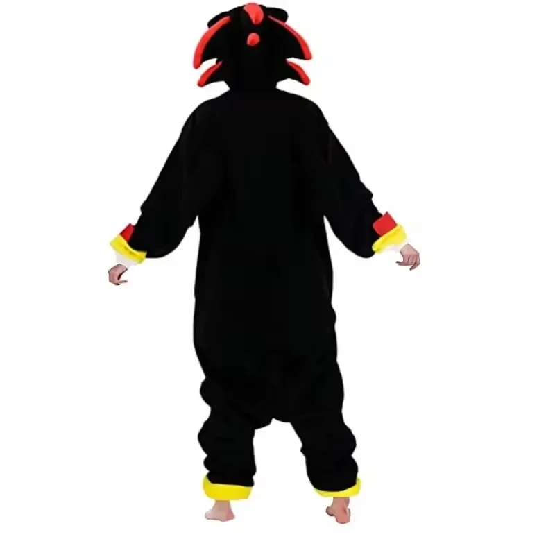 Oversized Black Shadow Cartoon Pajamas Children Adult Female Male Animal Christmas Hedgehog Cosplay Raccoon Kigurumi Jumpsuit