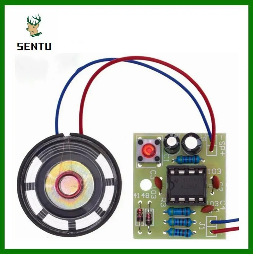 

NE555 Doorbell Suite Electronic Production Doorbell Suite DIY Kit Ding dong doorbell PCB welding laboratory