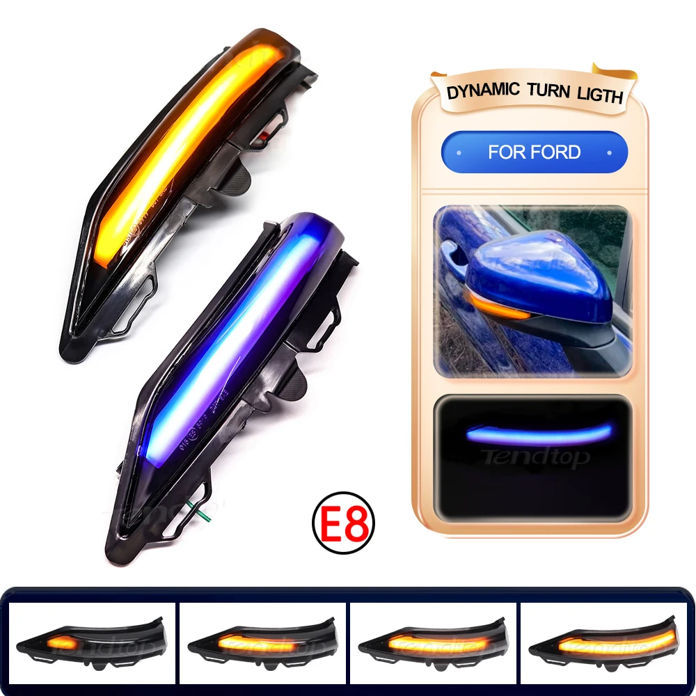 Dynamic Blinker Turn Signal Light LED Flashing For Ford Fiesta ST Line MK8 2018 2019 PUMA 2020 Side Mirror Lamp