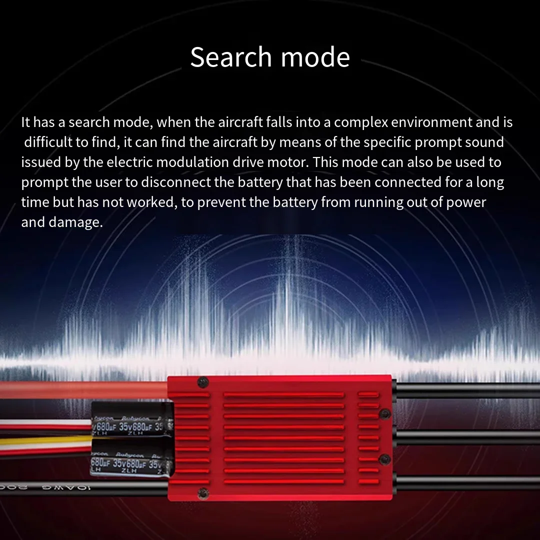 SkyWalker 120A V2 UBEC Bezszczotkowy ESC z elektryczną regulacją wsteczną dla modeli samolotów