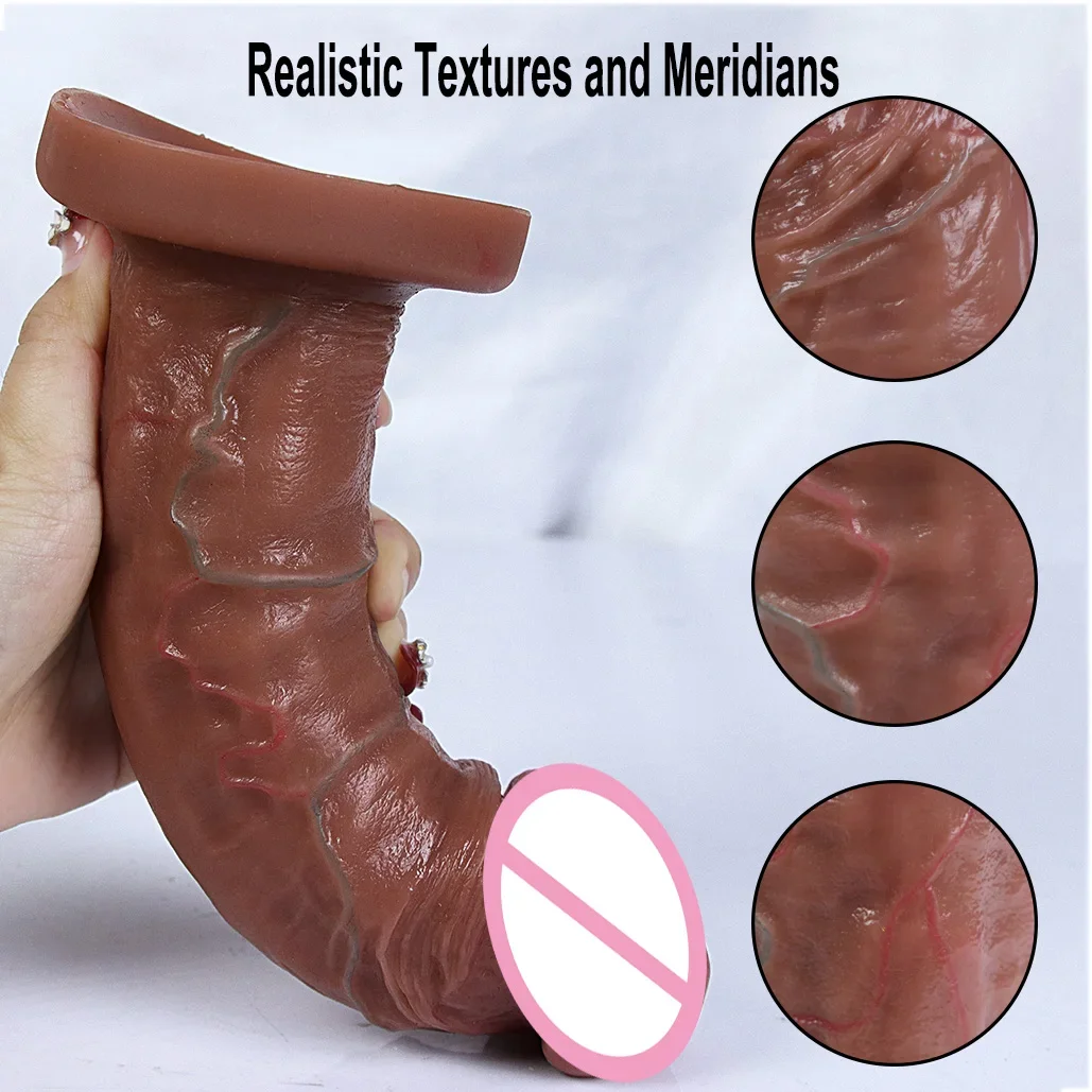 Realistic Dildo Silicone Soft Huge Adults Sex Toy for Women Suction Cup Big Dick Anal Plug Vaginal Small Penis Masturbators Gift