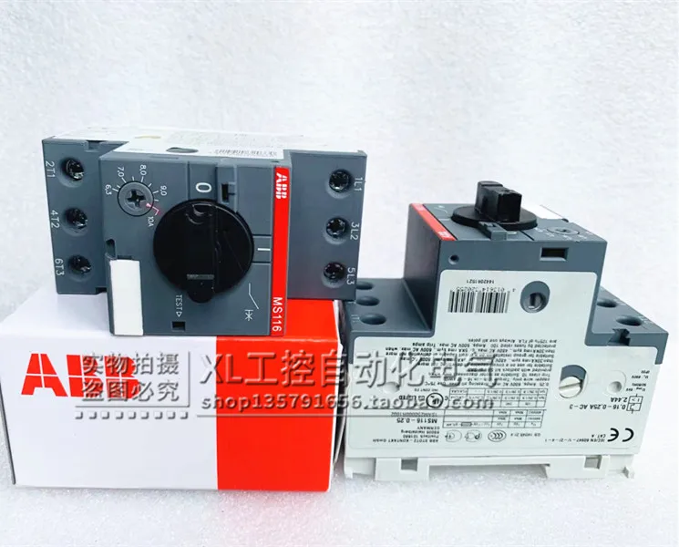 2025 Original ABB MS116 Series Motor Protection Circuit Breaker MS116-25 20-25A In Stock