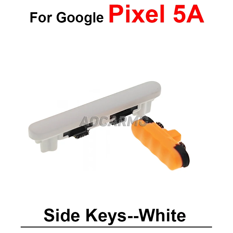 For Google Pixel 5A 6A Power On Off Volume Buttons Side Keys Replacement Parts