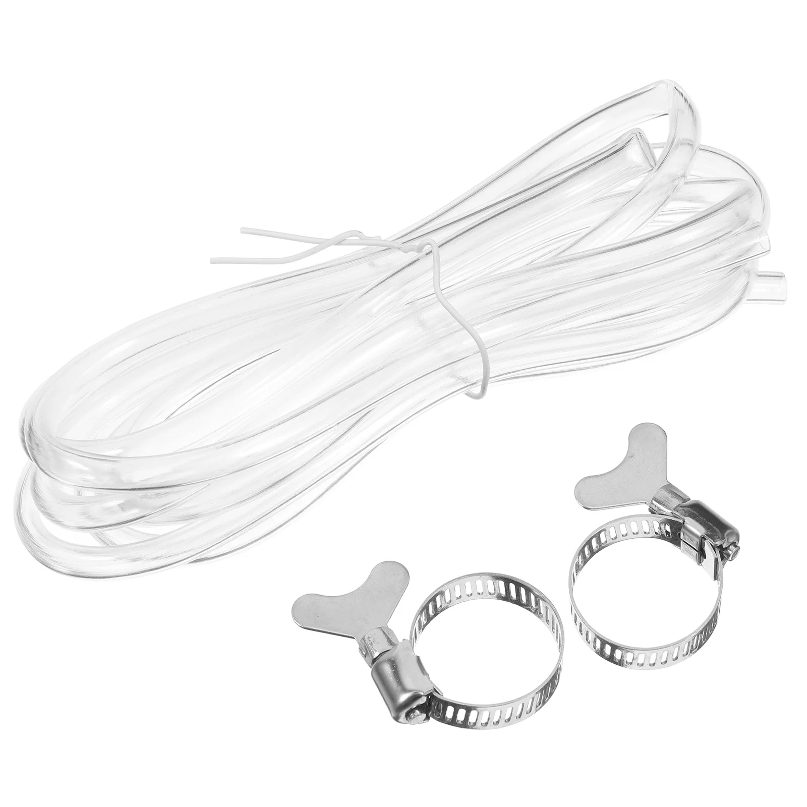 

1Set Co2 High Pressure Beer Tubing Kit 2 Meter Clear Flexible Hose Clamps Draft Beer Hose Brewing Tube Home Brewing