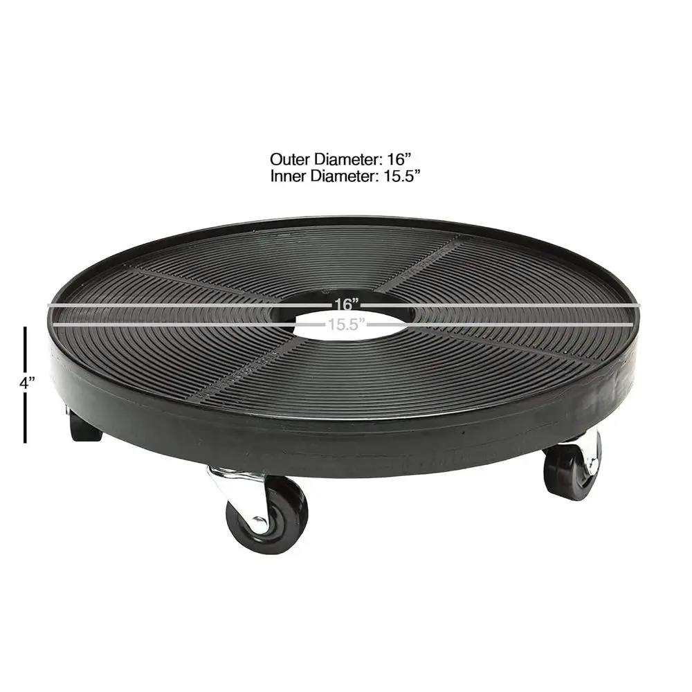 

Тележка-платформа для растений на 16 колесах, усиленная, со стальными роликами и резиновыми колесами, грузоподъемность 227 кг