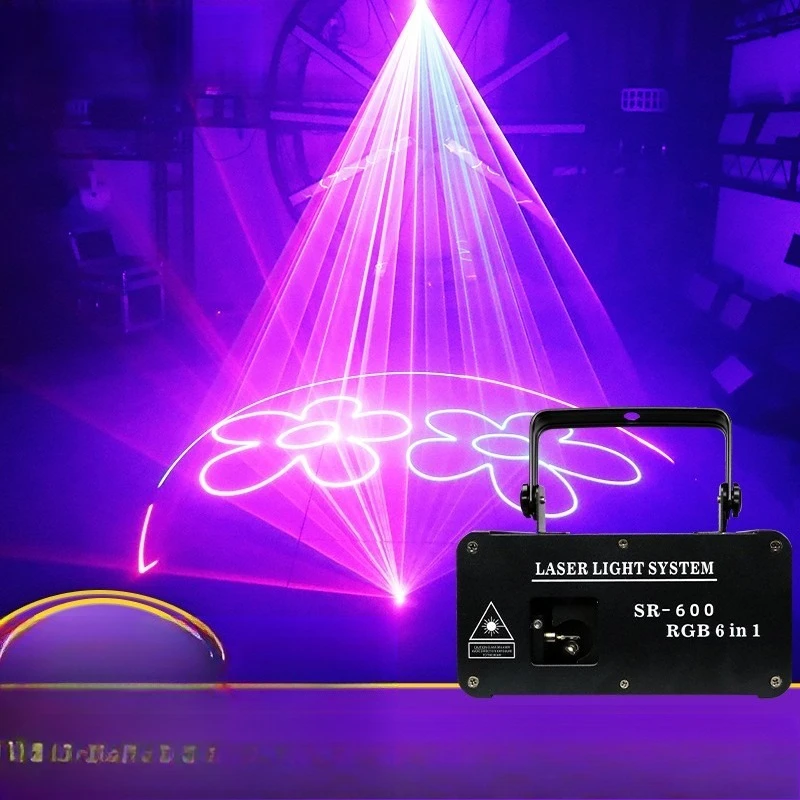 Full color laser light bar disco flash light voice activated stage ktv flash spinning laser light