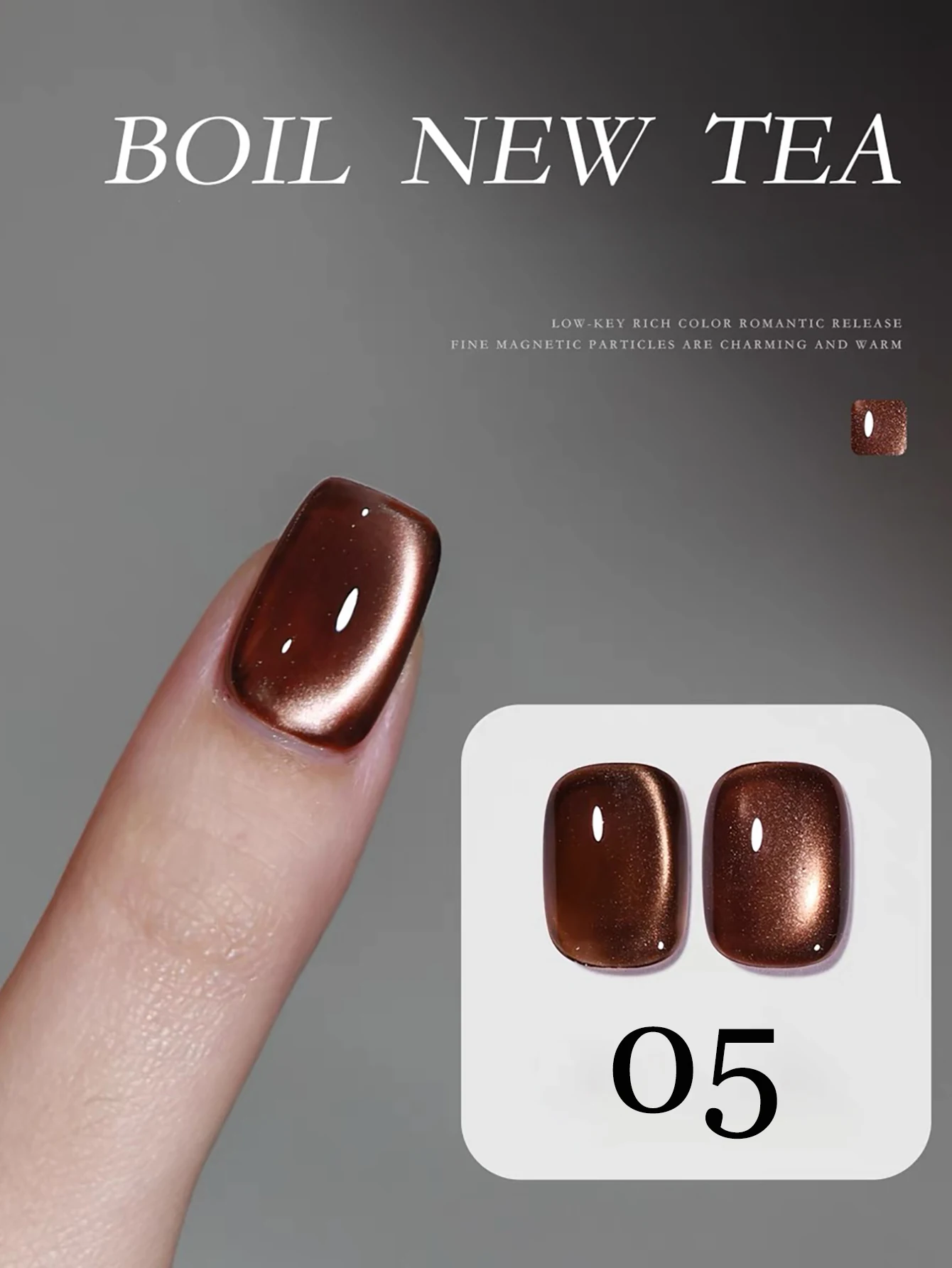 1-12 stuks WS Zomer Herfst Nagels Halloween Nagels Best Verkopende Rode Nagels Maillard Caramel Amber Glazen Kraal Cat's Eye Gel Nagellak