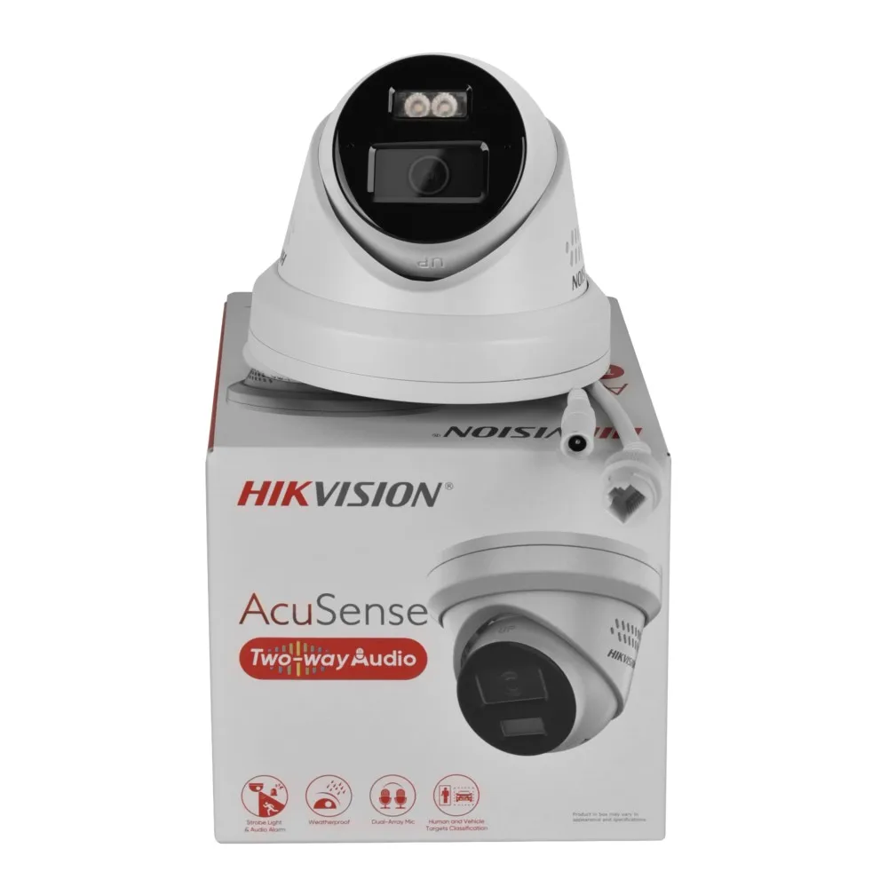 Hikvision DS-2CD2383G2-LI2U/SL(RB) 8MP Acusense ضوء إحترافي تحذير مسموع الذكية الهجين ضوء ثابت برج POE كاميرا شبكة مراقبة #6