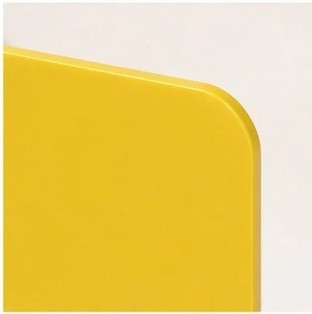 1Pcs Acrylic Office Desktop Divider Yellow Lightweight Practical Partition Board for School Office Use