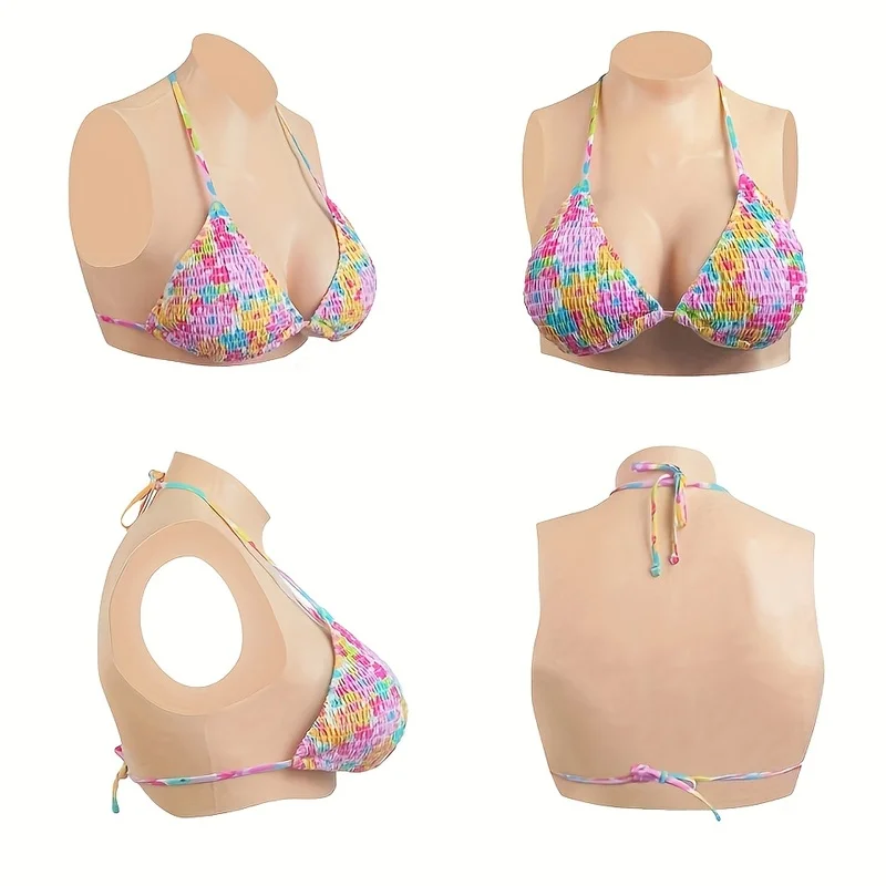 Fake Boobs Silicone Breastplate False Breast Breast Form Silicone Silicone Chest Plate C/D/E/G Cup, Cross-Dressing Performances