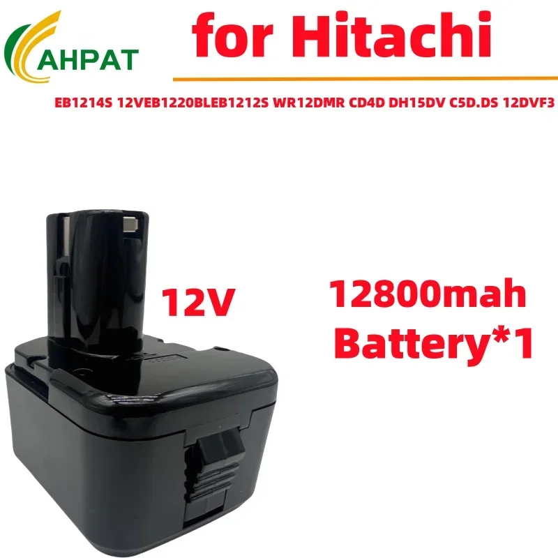 New 12V battery 12800mAh 12V rechargeble Battery for Hitachi EB1214S 12V EB1220BL EB1212S WR12DMR CD4D DH15DV C5D , DS 12DVF3