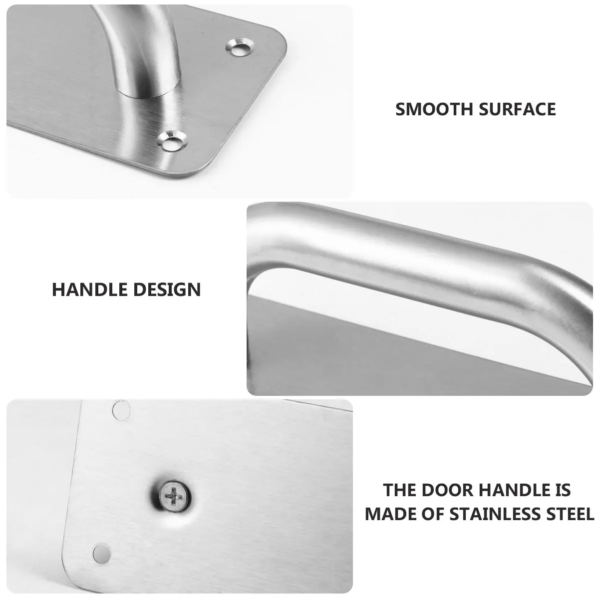

Fireproof Door Handle Stainless Steel Pull Security Interior Knob Sturdy Modern Anti Rust Hardware Furniture Cabinet