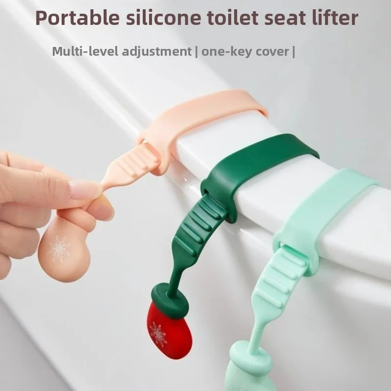 Soft Silicone Toilet Lid Lifter, Hands-Free Toilet Seat Handle for Home and Public Restrooms