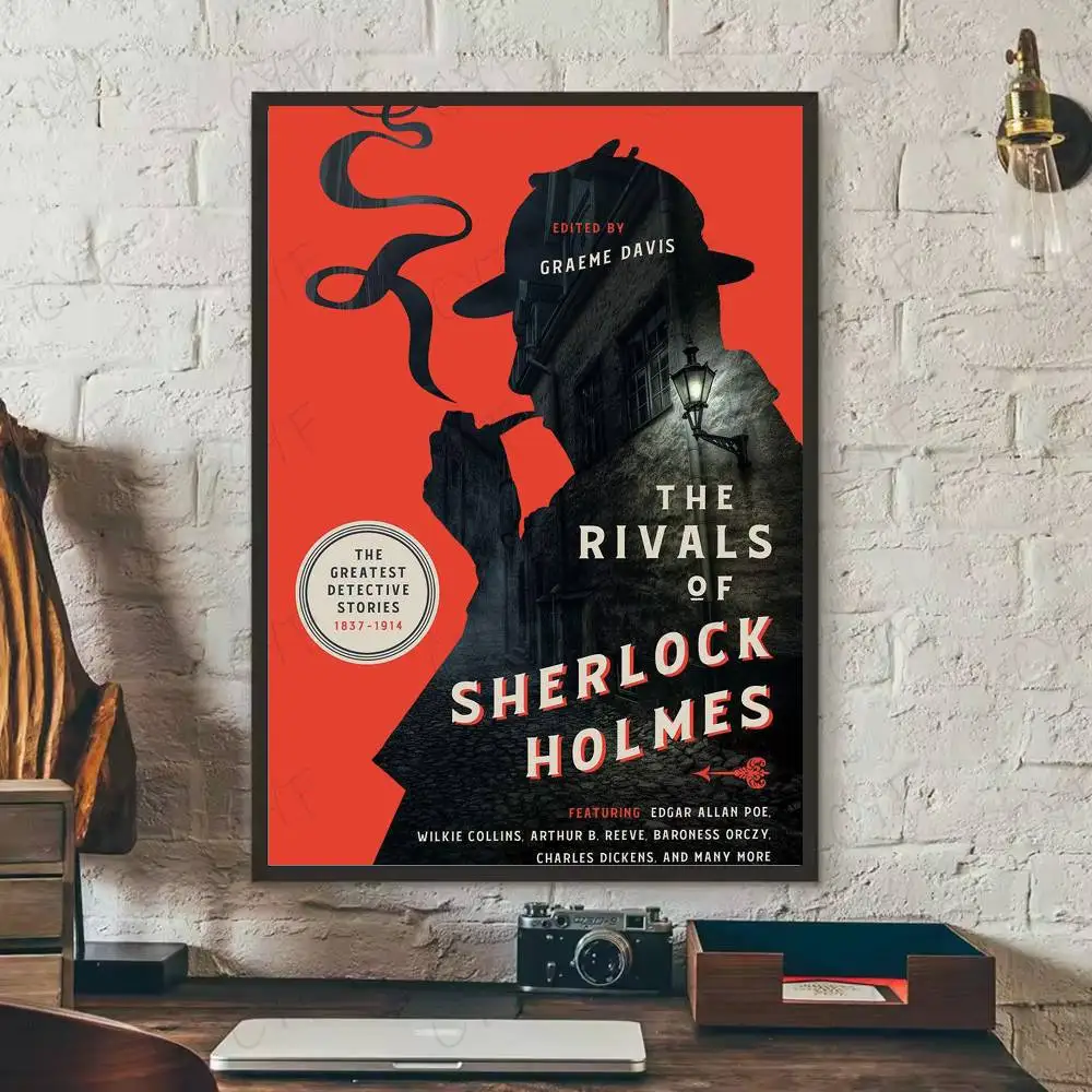 ملصق المحقق S-Sherlock H-Holmes 	   لوحة فنية جدارية عالية الجودة للمنزل والمكتب وغرفة النوم وغرفة المعيشة وبار المدخل هدية مثالية