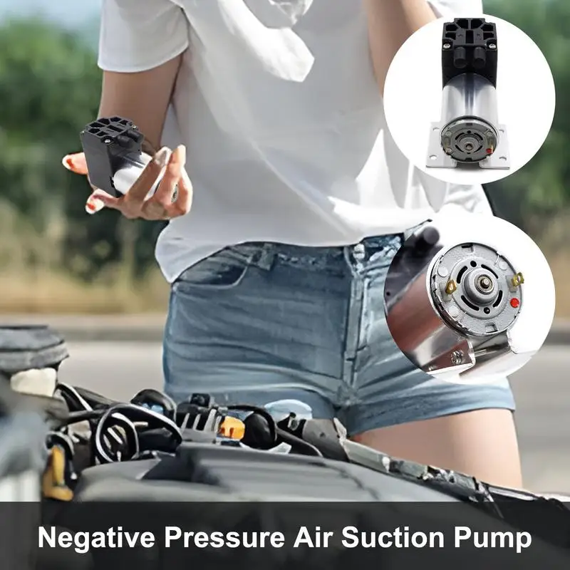 DC 12V 6W Negative Pressure Air Suction Pump Vacuum Suction Pumps 5L/min 120Kpa Mini Vacuum Pump Kit Vehicle Accessories