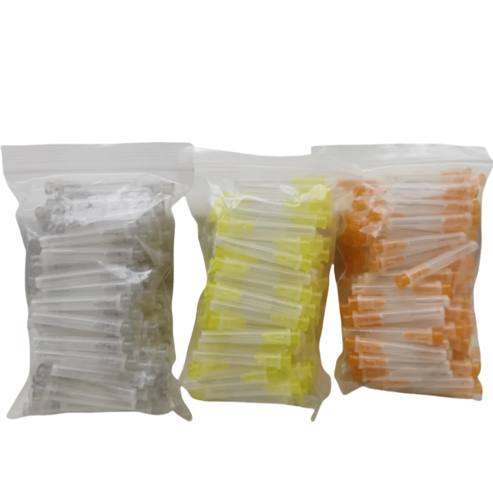 

100Pcs Dental Endo Irrigation Needle Tip 25G/27G/30GA 30G Endo Syringe Root Canal Washing Needle Tip Dentistry Materials