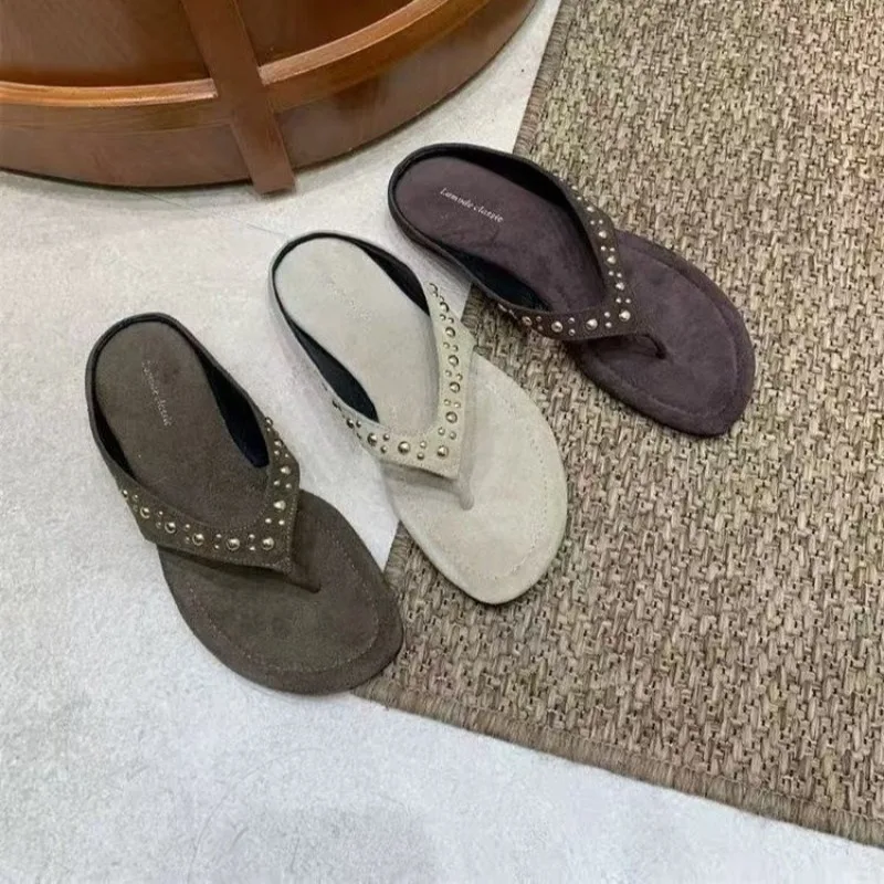 Flip-Flops für Damen, Sommermode, rutschfeste, süße, flache Schuhe für den Strand und den Freizeitgebrauch
