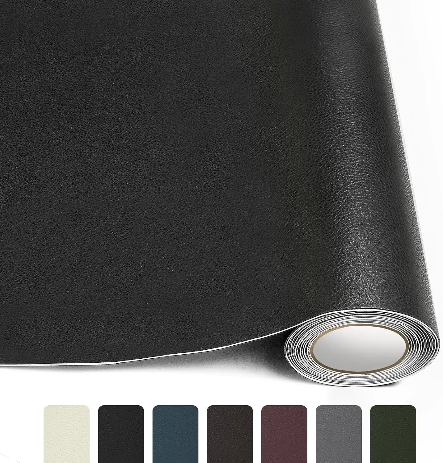 

Self-Adhesive Leather Repair Patch for Furniture, Car Seats, Sofas - Waterproof, Easy Application in Black