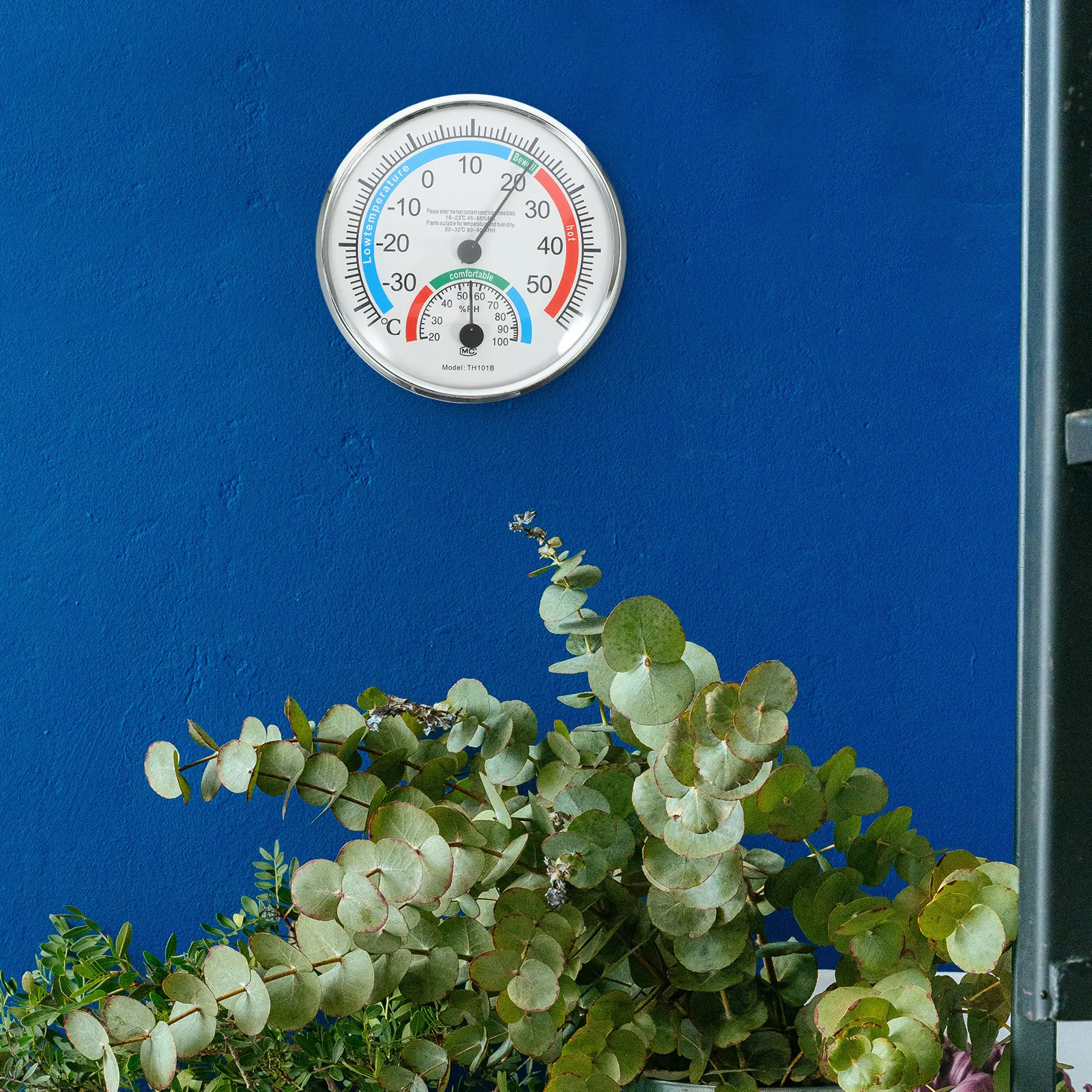 

Indoor Outdoor Thermometer Hygrometer 2 in 1 Temperature Humidity Gauge with Foldable Stand for Home Patio Garden Wall Desktop