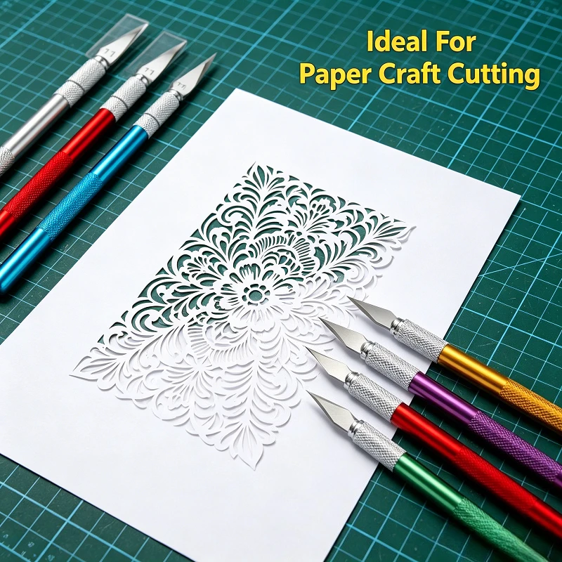 50Pcs Metal Carving Scalpel Blades Set, Multi-purpose DIY Cutting Tool for Wood Carving, Fruit Sculpture, Craft Engraving - view 4
