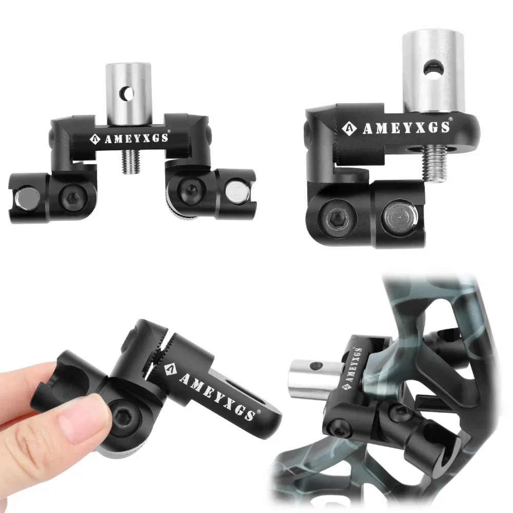 

Archery Single/Double V Bar CNC Adjustable Bow Stabilizer Balance Rod Shock Absorber Damper Compound Bow Hunting Shooting