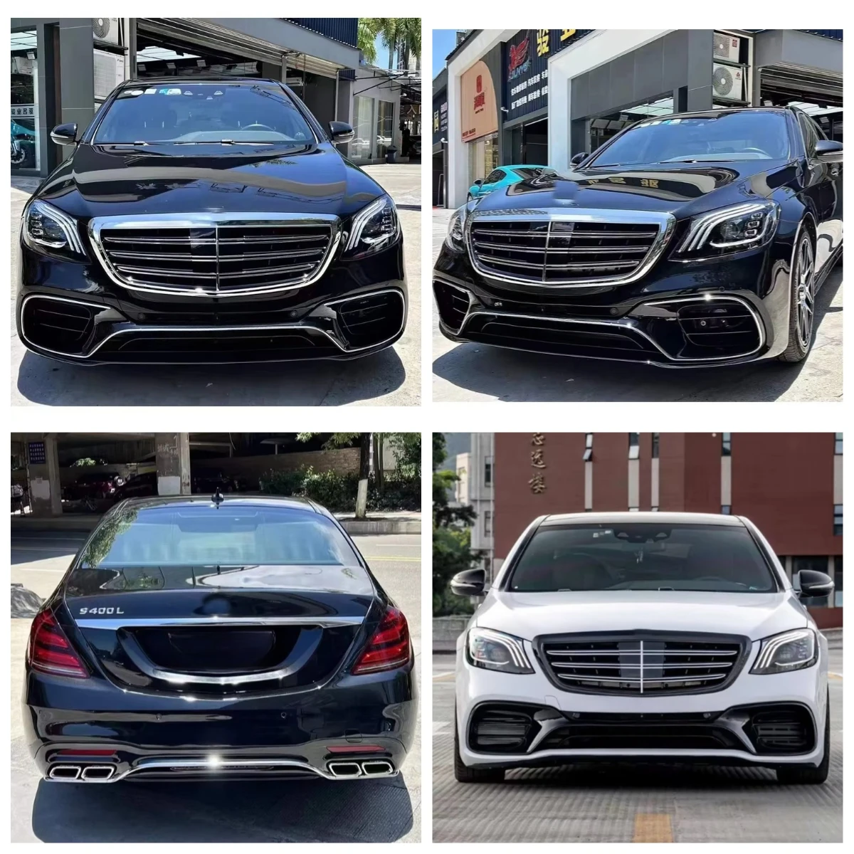 

Stlf High Quality Front Rear Bumper LED Headlights Tail Lights Upgrade 20 W222 S63 Style Body Kit For Mercedess Benzs W222 14-17