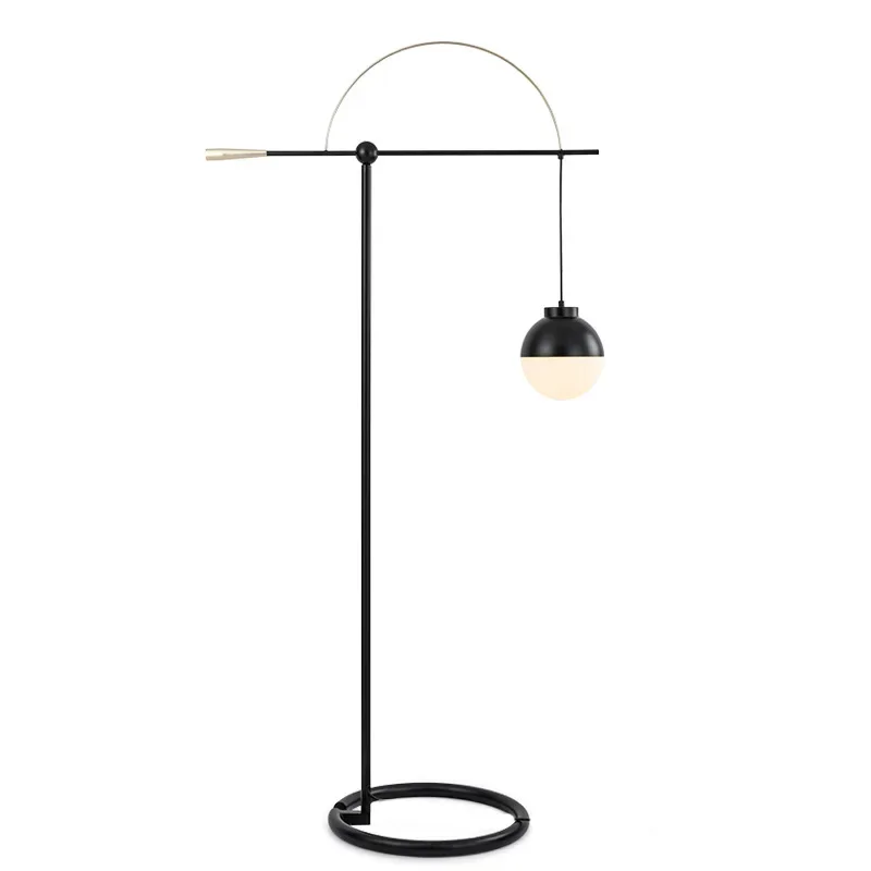 

Postmodern creative living room, simple retro coffee table sofa standing lamp, bedroom bedside study, fishing floor lamp