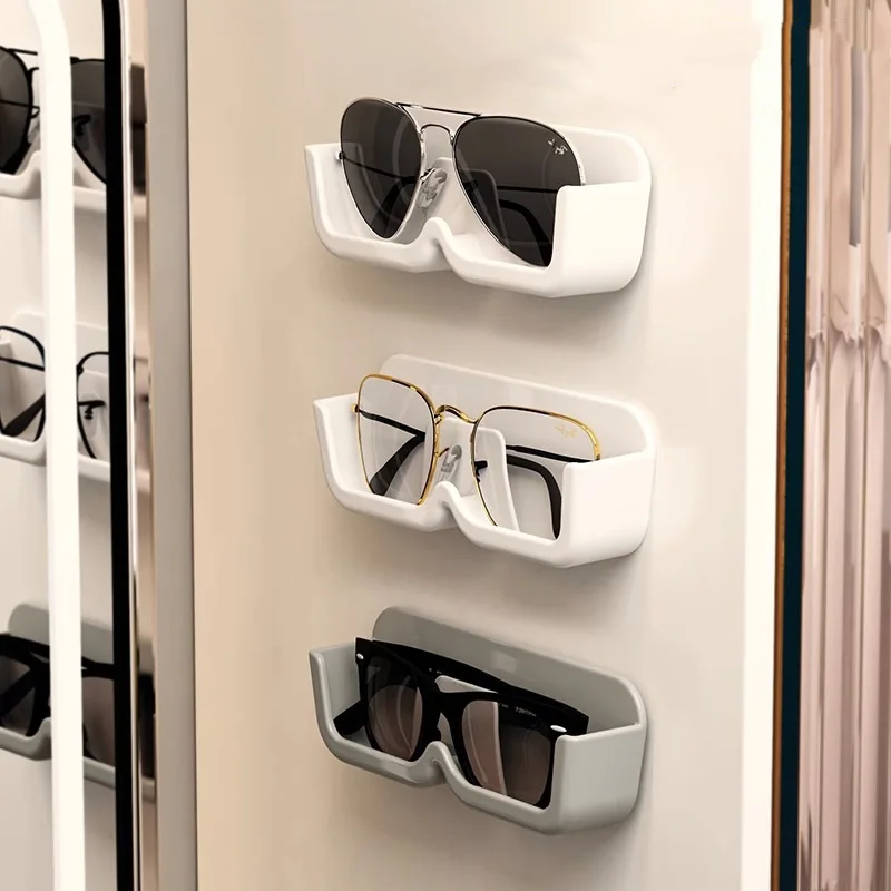 1pc Wall Mounted Acrylic Glasses Storage Box , Suitable For Bedroom Living Room Study School Dormitory, Eyeglass Store Display.