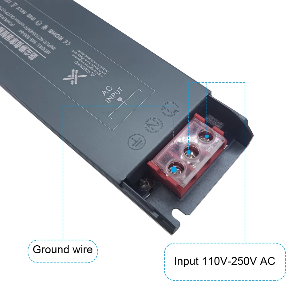 Konverter transformator lampu LED, DC 12V 24V 500W 400W 300W 200W 100W cocok untuk perlengkapan pencahayaan