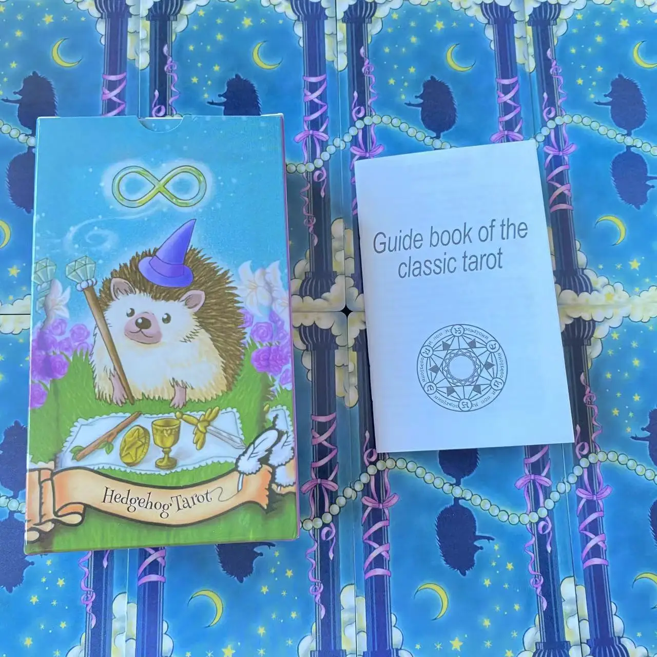 12x7 cm Hedgehog Tarot Card Game Paper Manual