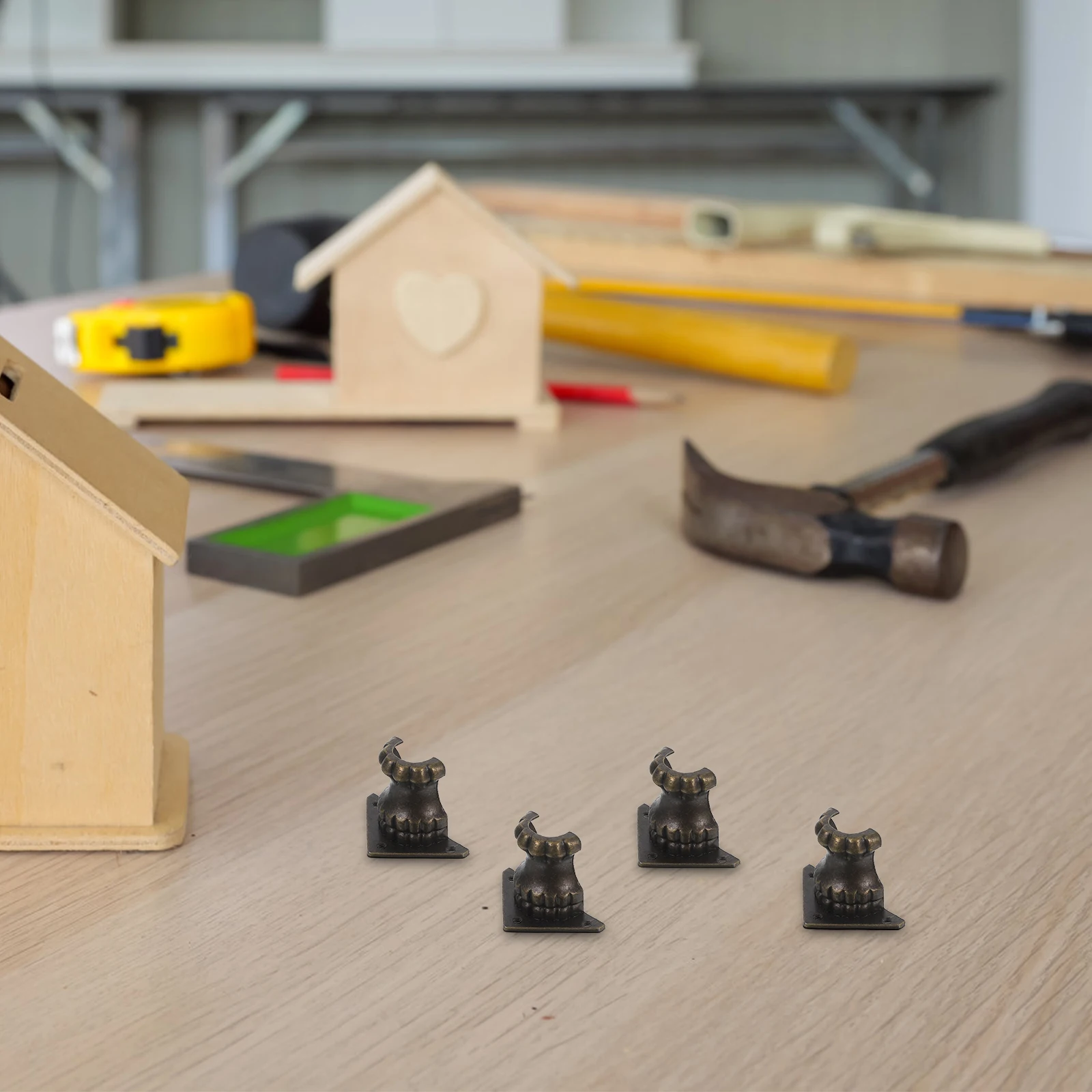 

4 pcs Furniture Feet Metal Legs for Coffee Table Tea Table Cabinet Corner Guards Decorative Hardware Accessories Durable Alloy