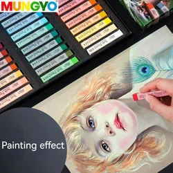 MUNGYO 12/24/36/48/72 Color Soft Pastels/Chalks/Sticks/Crayons Non Toxic Overlapping Colors Drawing Sketch Graffiti Art Supplies