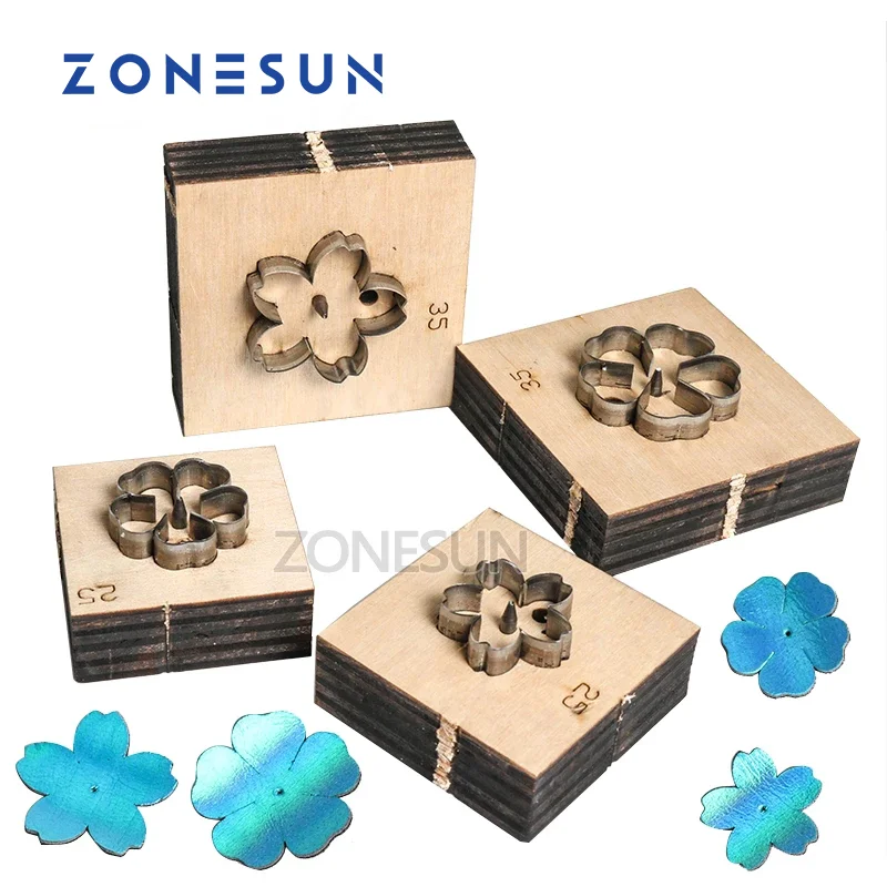 ZONESUN Flower Leather Cutting Die Paper Art leather Decoration Tool For Die Punching machine DIY Handicraft Cutter Gift